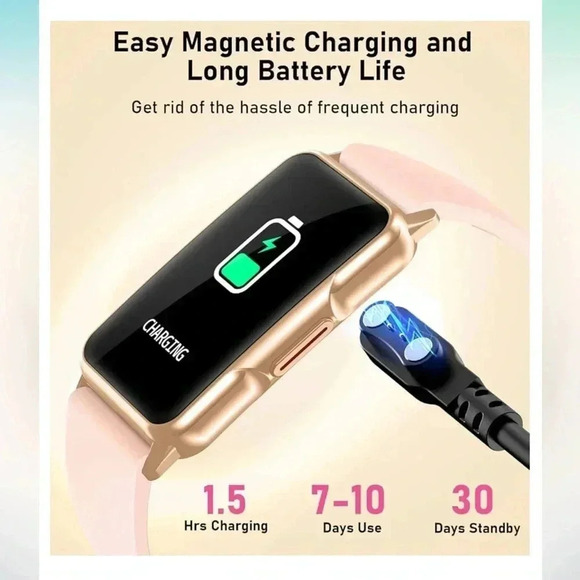 Fitness Watch Waterproof Bluetooth Sleep Heart Rate ECG Pressure Oxygen Like New - Picture 5 of 9